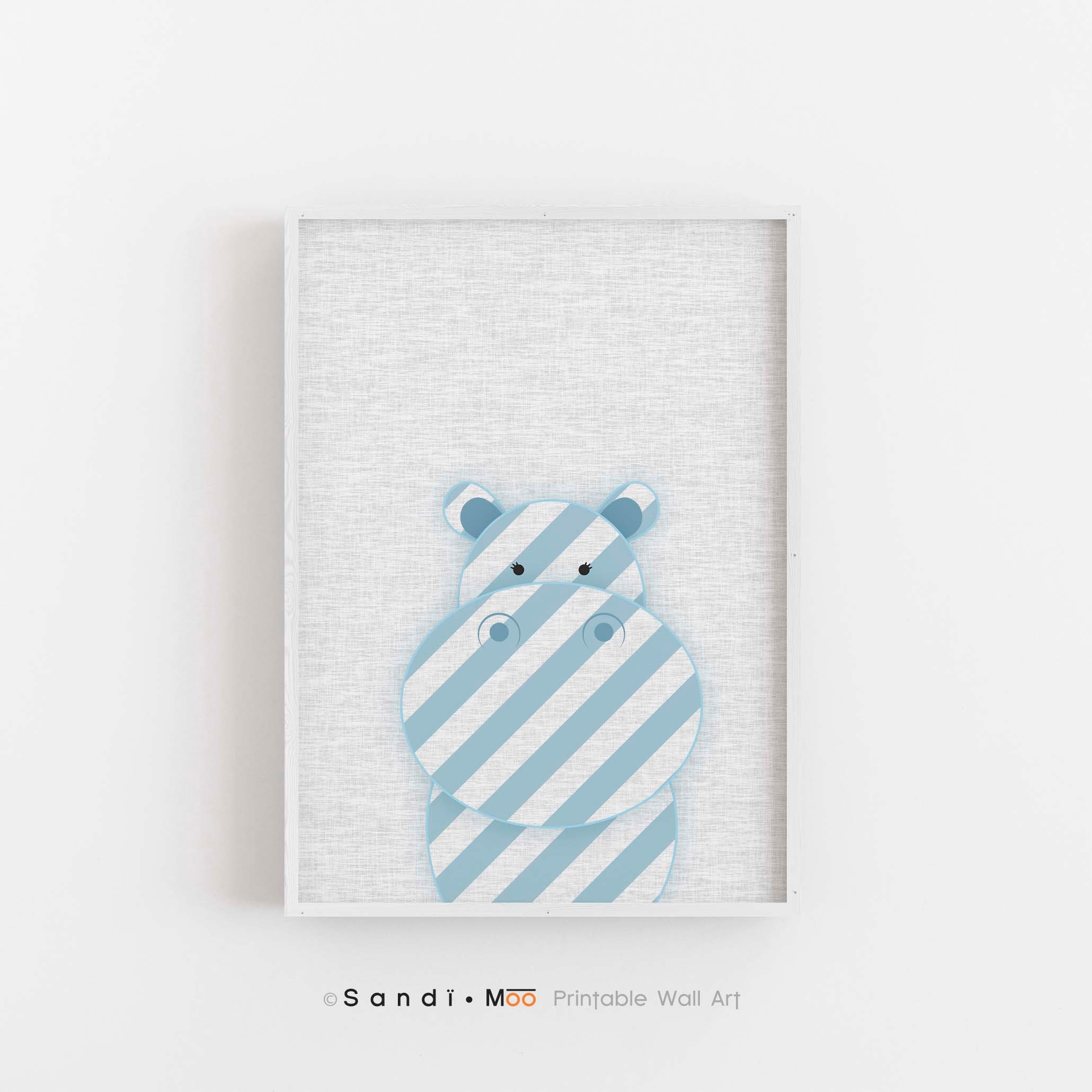 Set of 6 Baby Animals Printable Wall Art Colourful Animal - Etsy