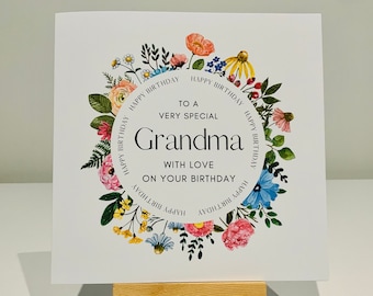 Happy Birthday Grandma, grandma birthday card, special grandma birthday card