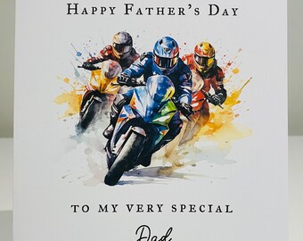 Fathers day card, motorbike, biker, dad, Father's Day, Father's Day card