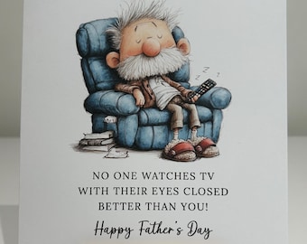 Funny Fathers day card, to dad, Father's Day, Father's Day card, humour