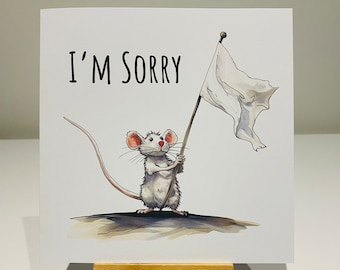 I'm sorry, apology card, cute sorry apology card