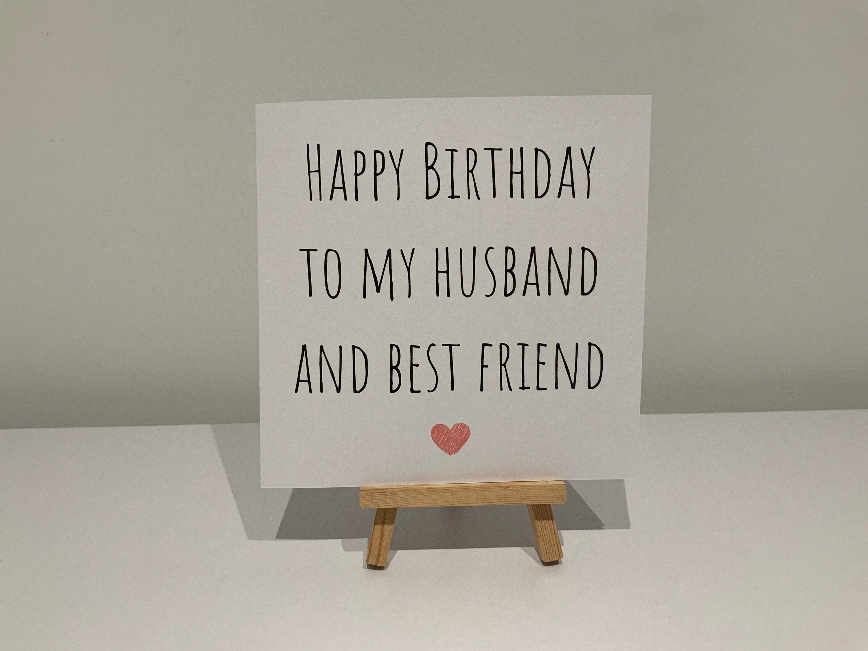 Happy Birthday Best Friend Husband Happy Birthday Husband And Best Friend Card Husband Birthday - Etsy