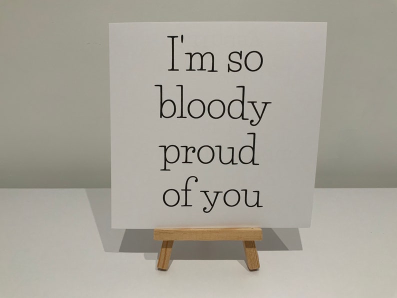 Congratulations Cards Paper Party Supplies Well Done Congrats I U19m So Bloody Proud Of You Congratulations Card Congratulations Cards Paper Party Supplies Well Done Congrats I U19m So Bloody Proud Of You Congratulations Card