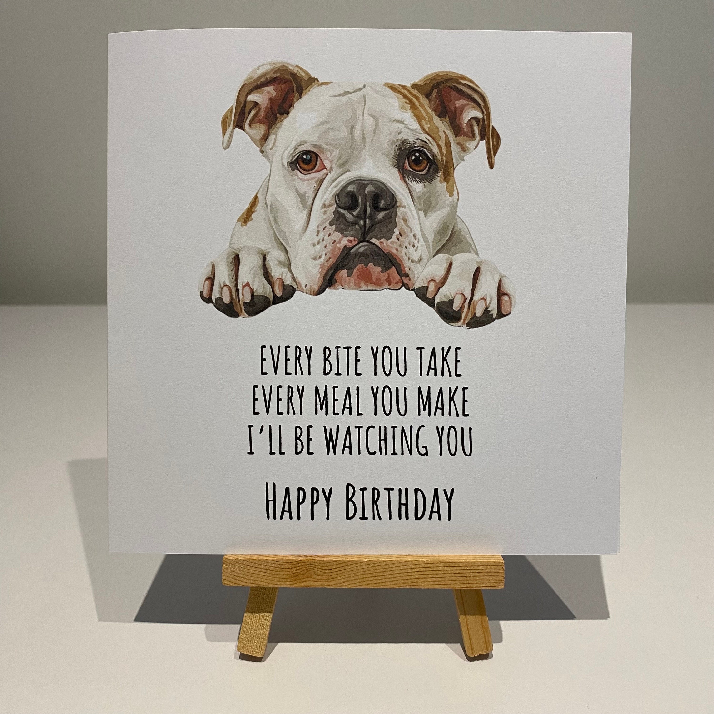 Grumpy Bulldog For Husband Him Dad Son Brother Birthday Blank