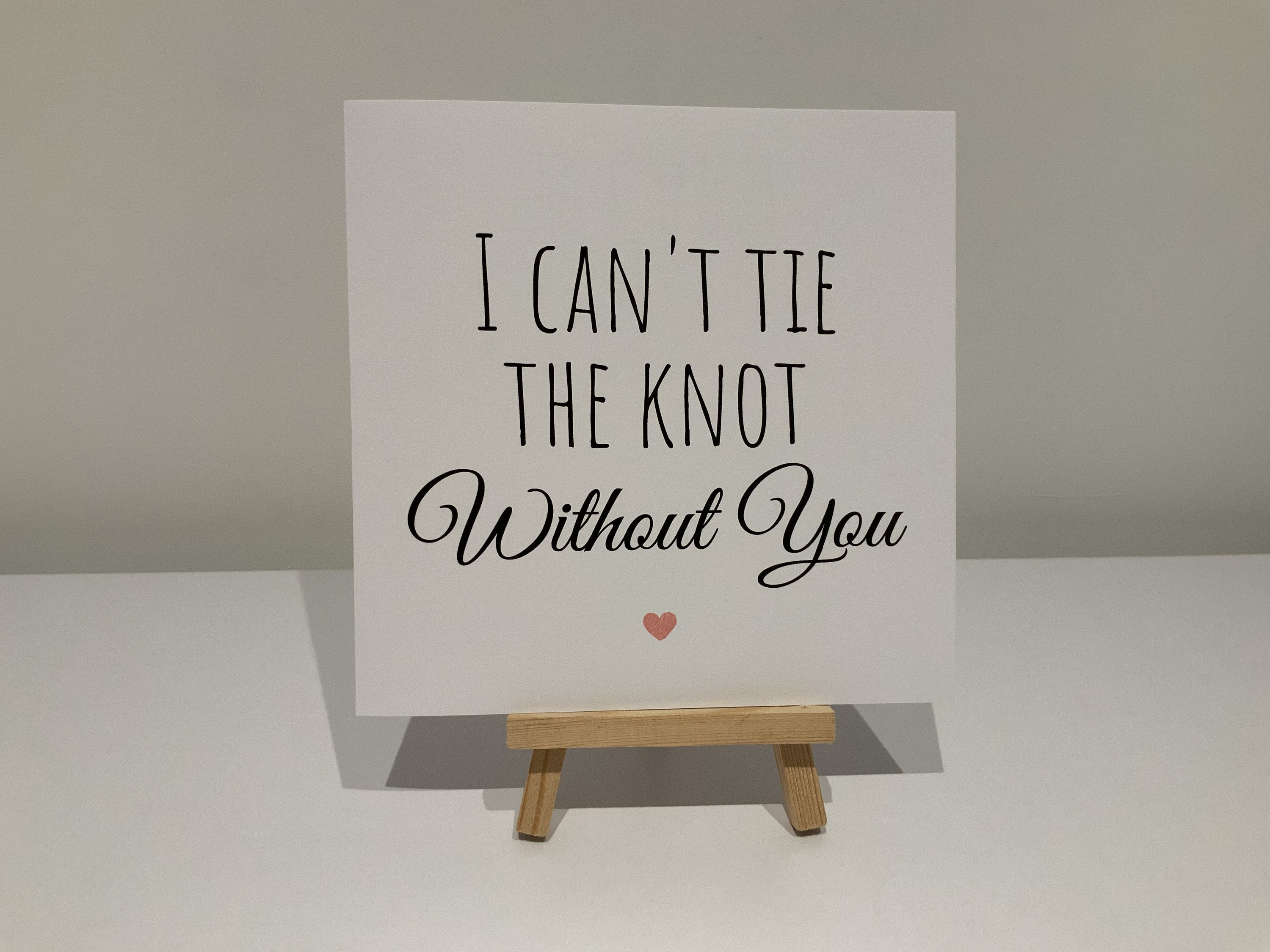 I cant tie the knot without you card bridesmaid proposal | Etsy