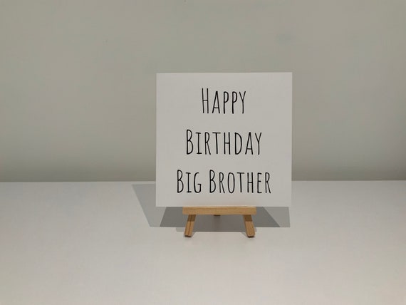 Joyeux Anniversaire Grand Frere Joyeux Anniversaire Carte Etsy Canada