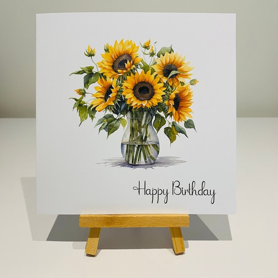 Bonita Tarjeta De Cumpleaños Floral De Acuarela | Vector Gratis