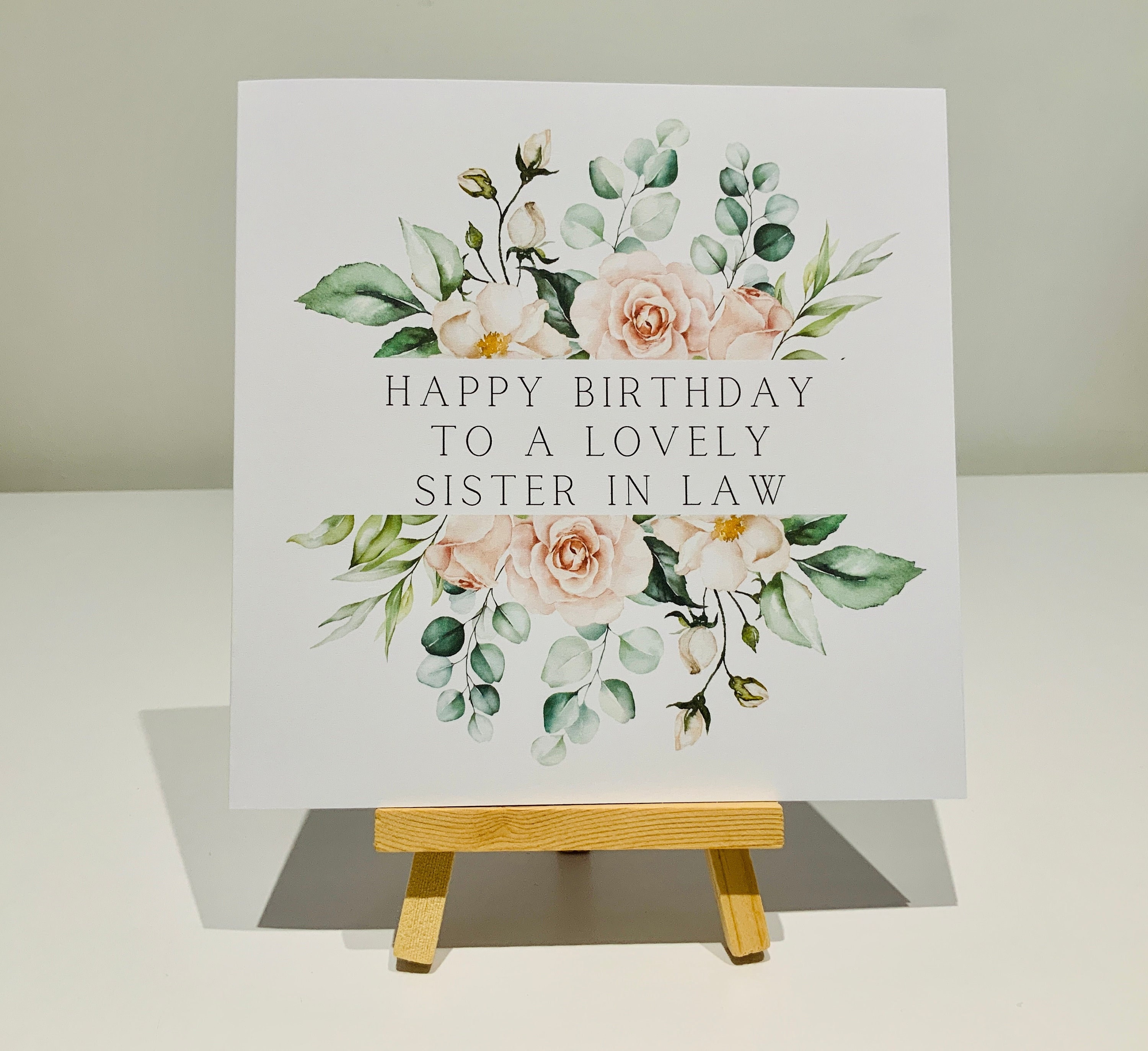 Joyeux Anniversaire Belle Sœur Belle Sœur Carte Etsy France