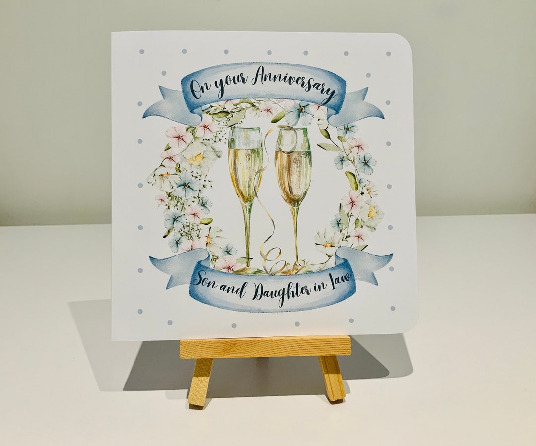 Son And Daughter In Law Wedding Anniversary Card
