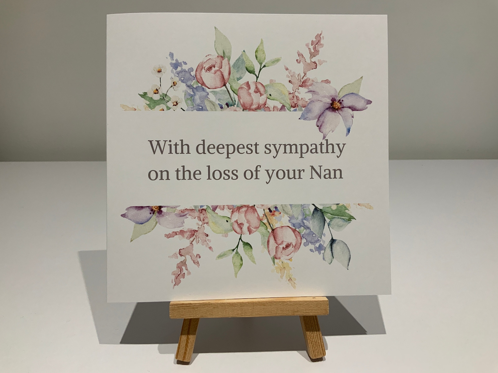 Sympathy card deepest sympathy loss of your nan condolence Etsy