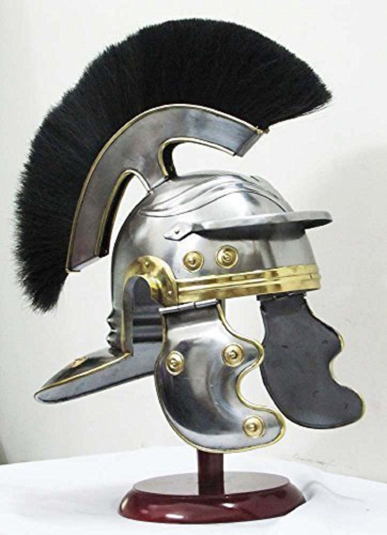 Roman Centurion Medieval Armor Helmet Roman Knight Officer centurion Helmet Replica With plume for Father/'s day Gift