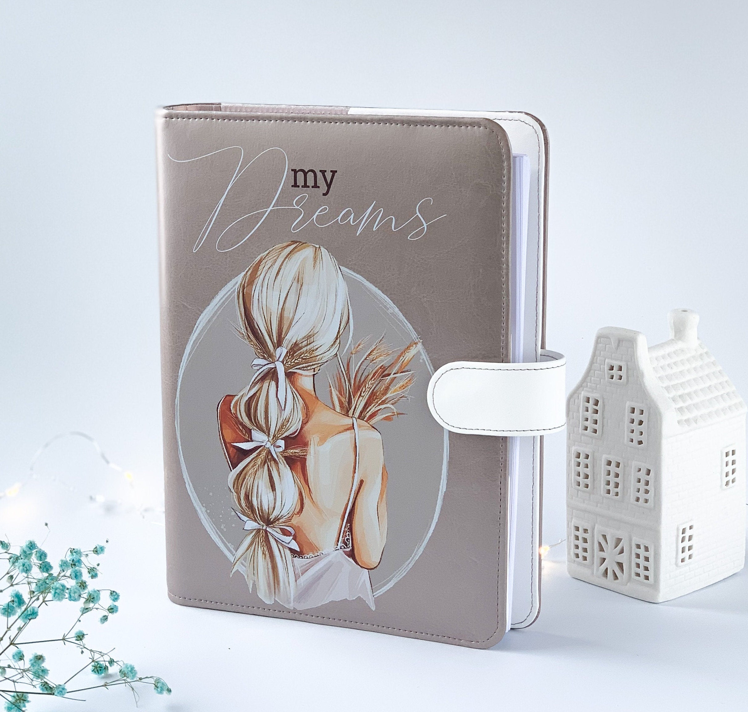 A5 planner binder daily planner cover custom binder faux Etsy