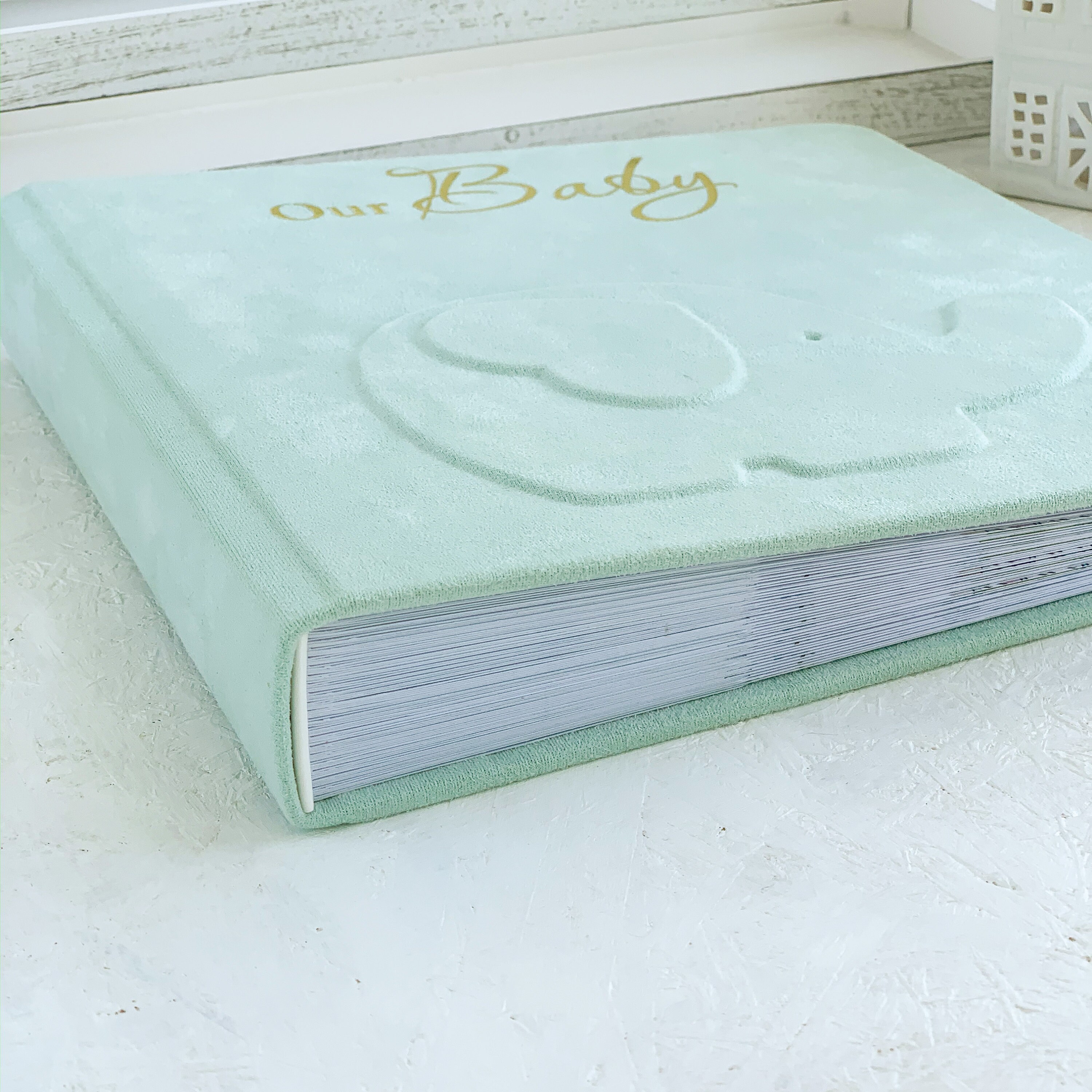 Custom baby memory book with cute elephant baby boy or girl Etsy