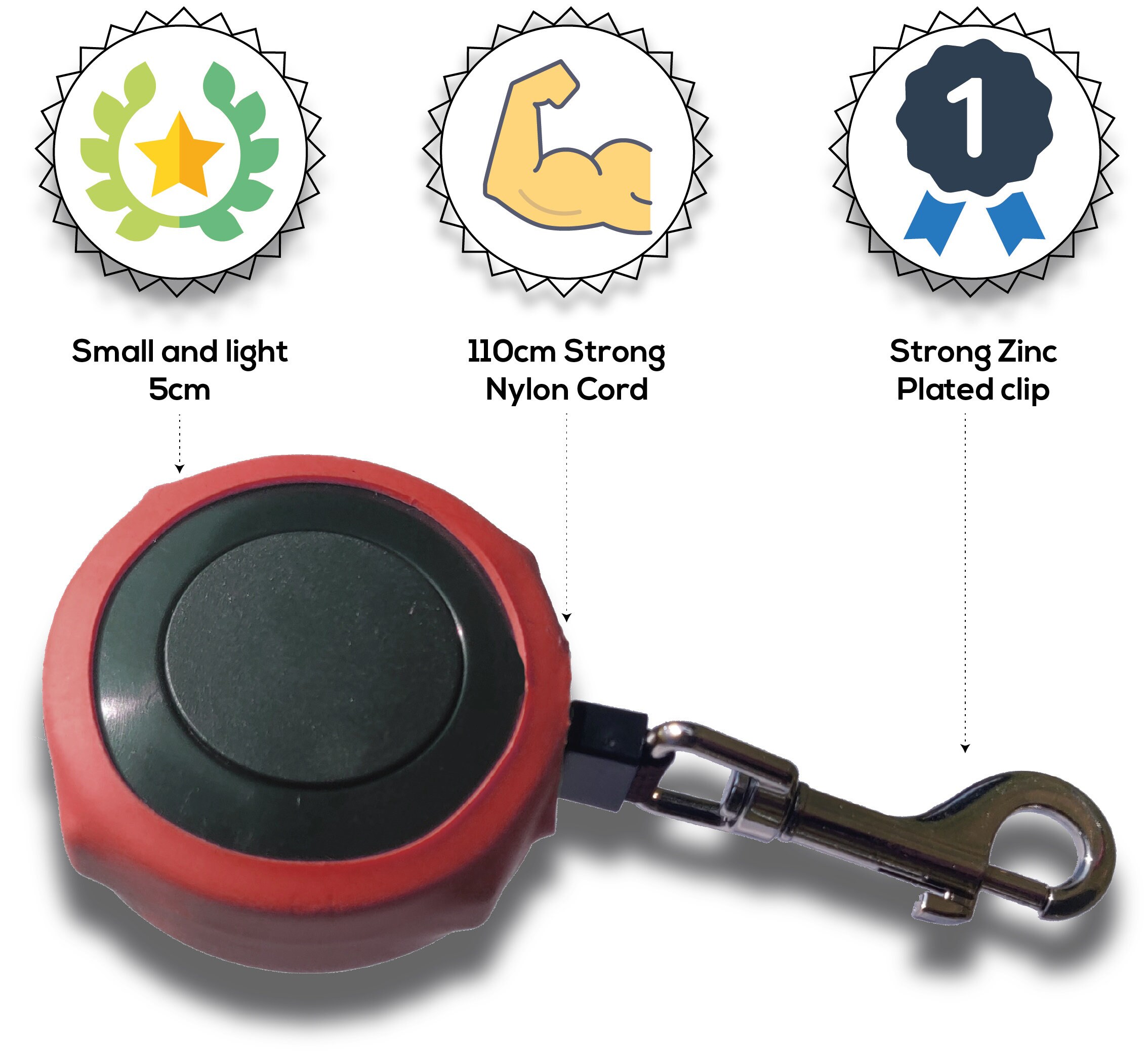 Image showcasing Compact Retractable Dog Leash - 1.1M, Lightweight, Fits in Pocket ...