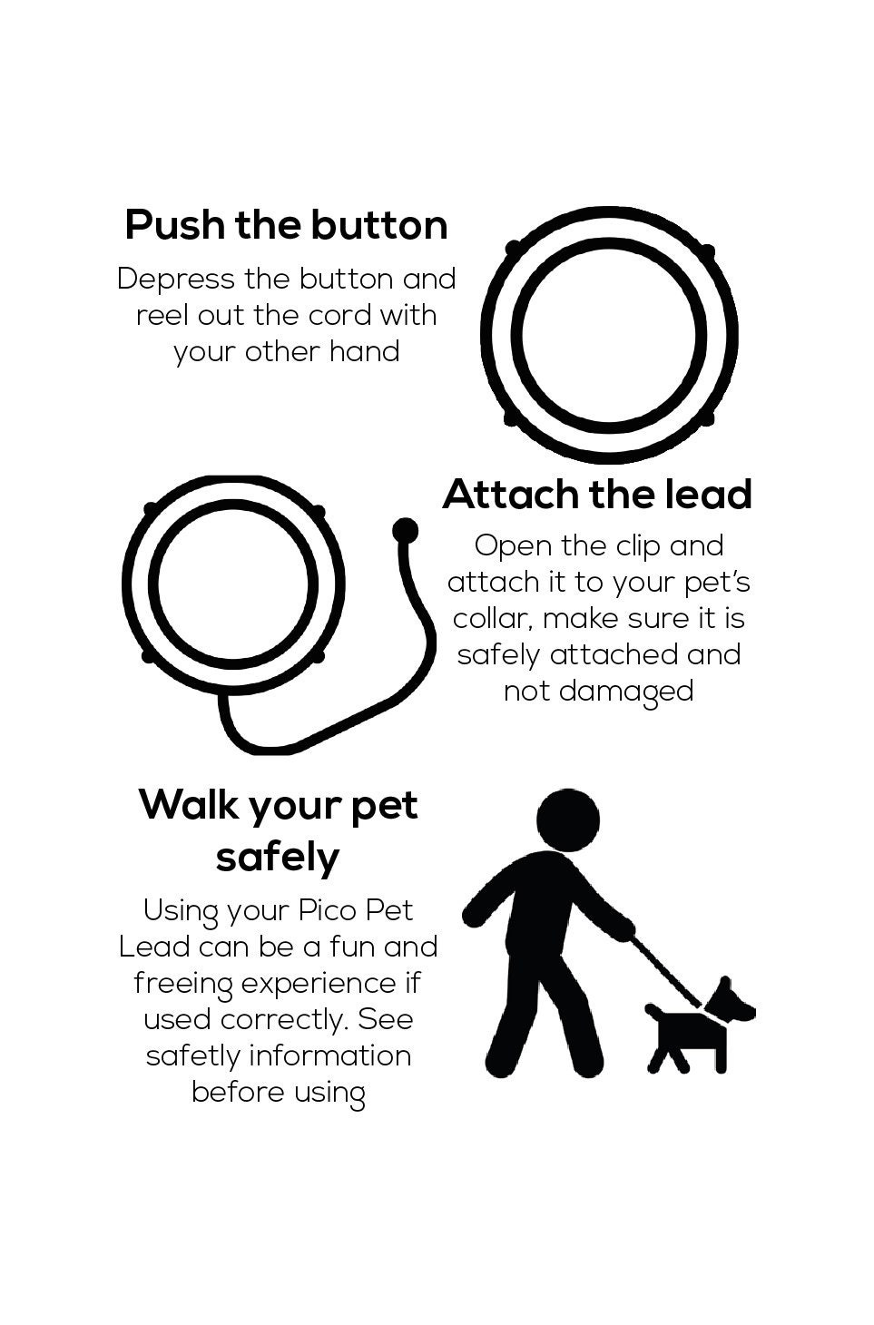 Image showcasing Compact Retractable Dog Leash - 1.1M, Lightweight, Fits in Pocket ...