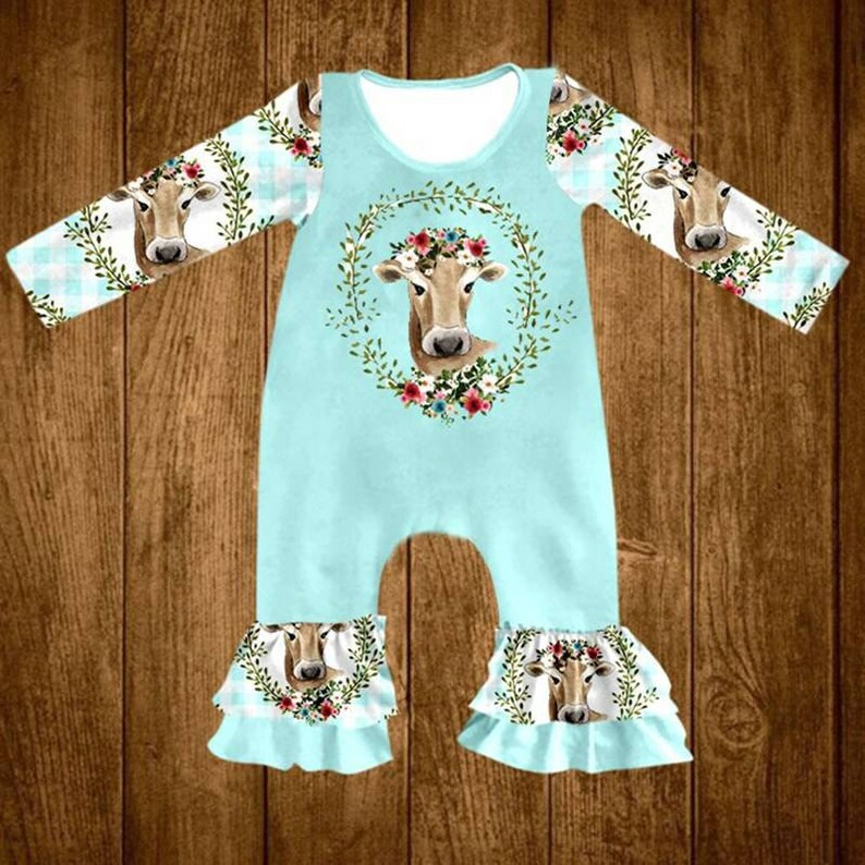 Beautiful cow romper