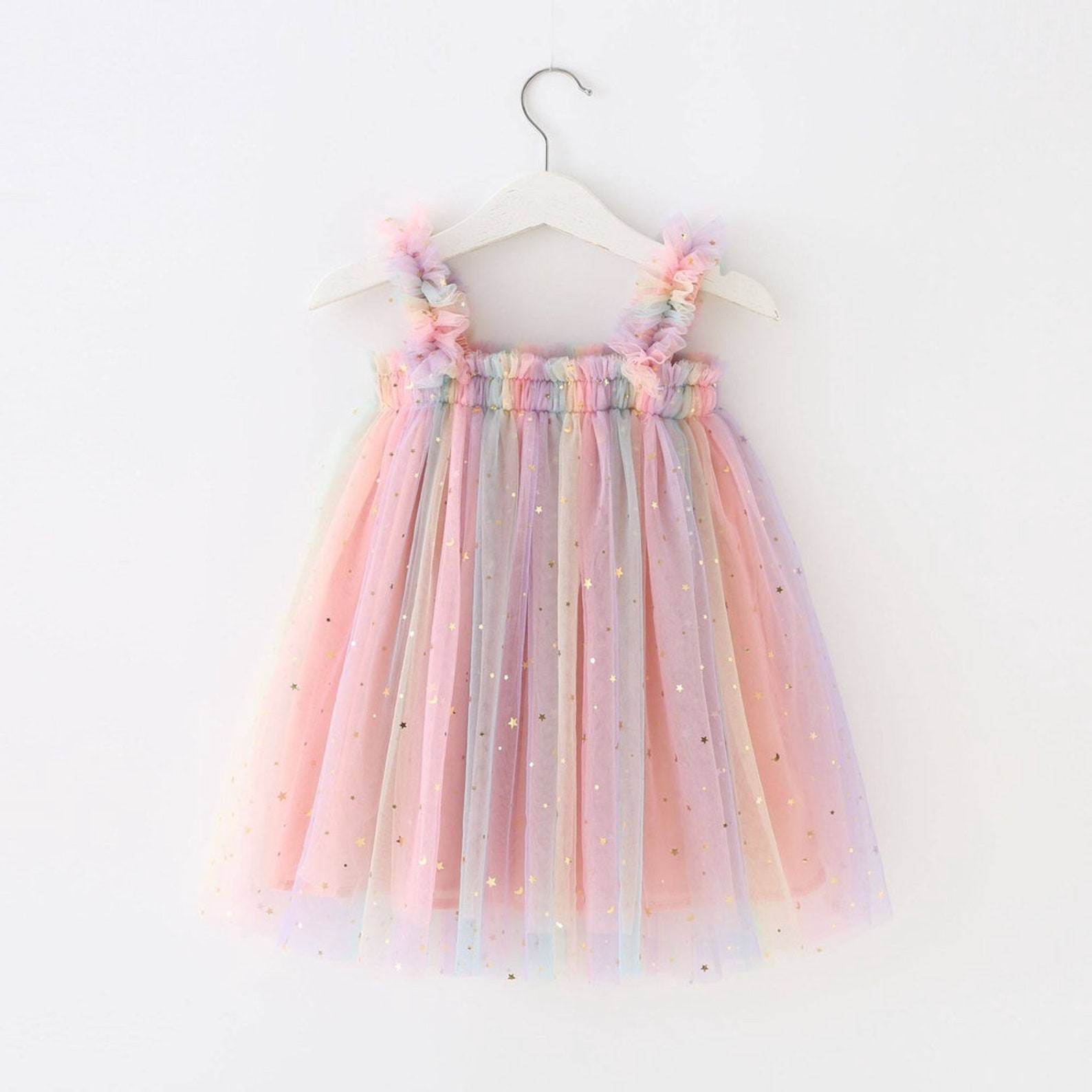 NEW Pink Pastel Rainbow Tulle Dress Baby Tulle Dress Etsy