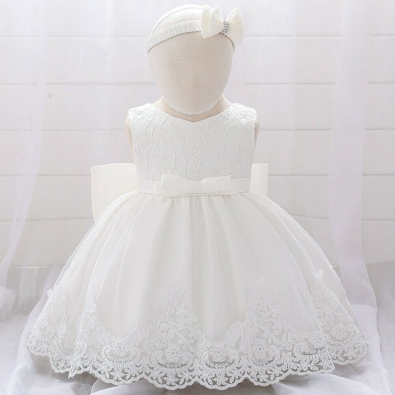 Girls Baptism Dress Christening Dress Baby Bridesmaid Toddler Etsy