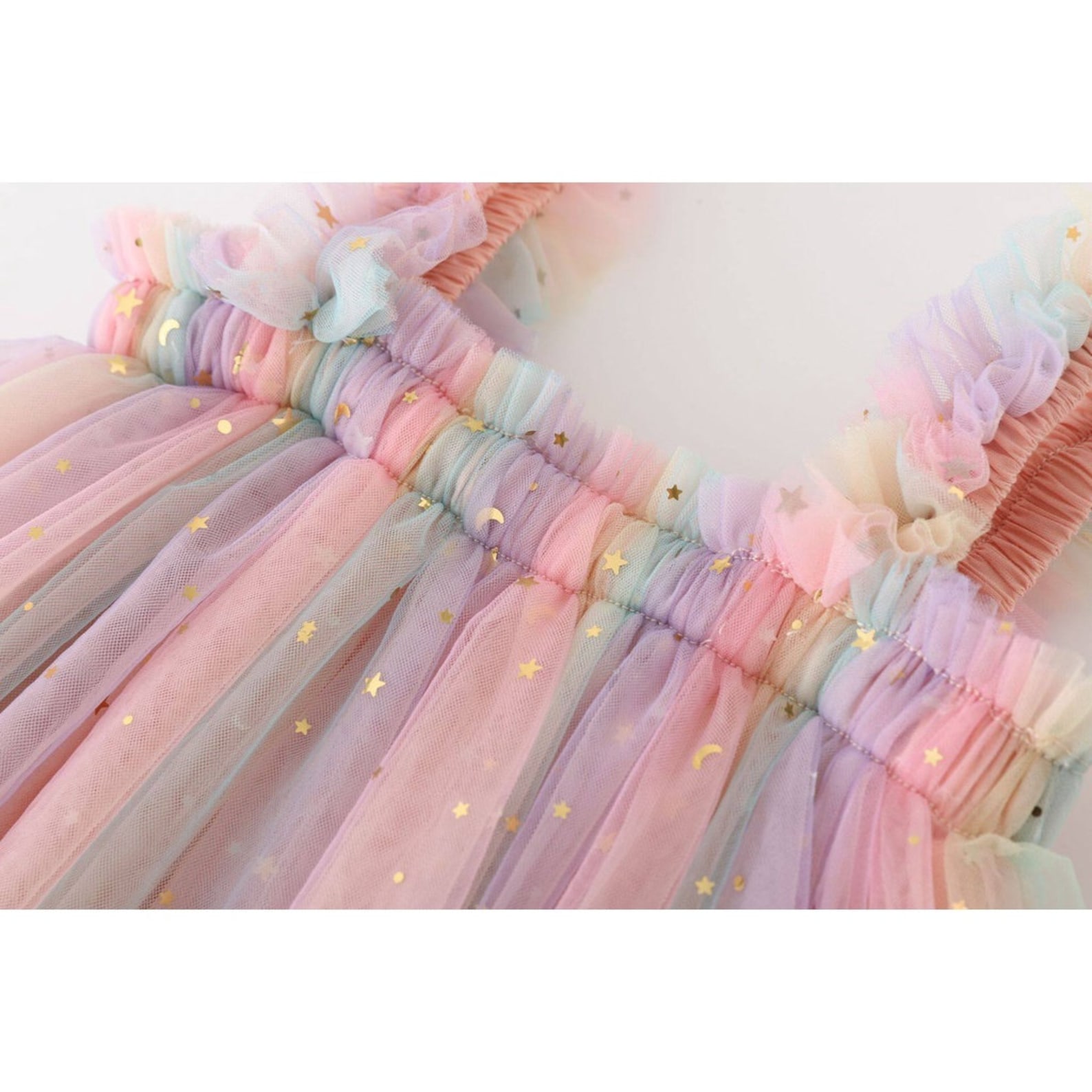 NEW Pink Pastel Rainbow Tulle Dress Baby Tulle Dress Etsy