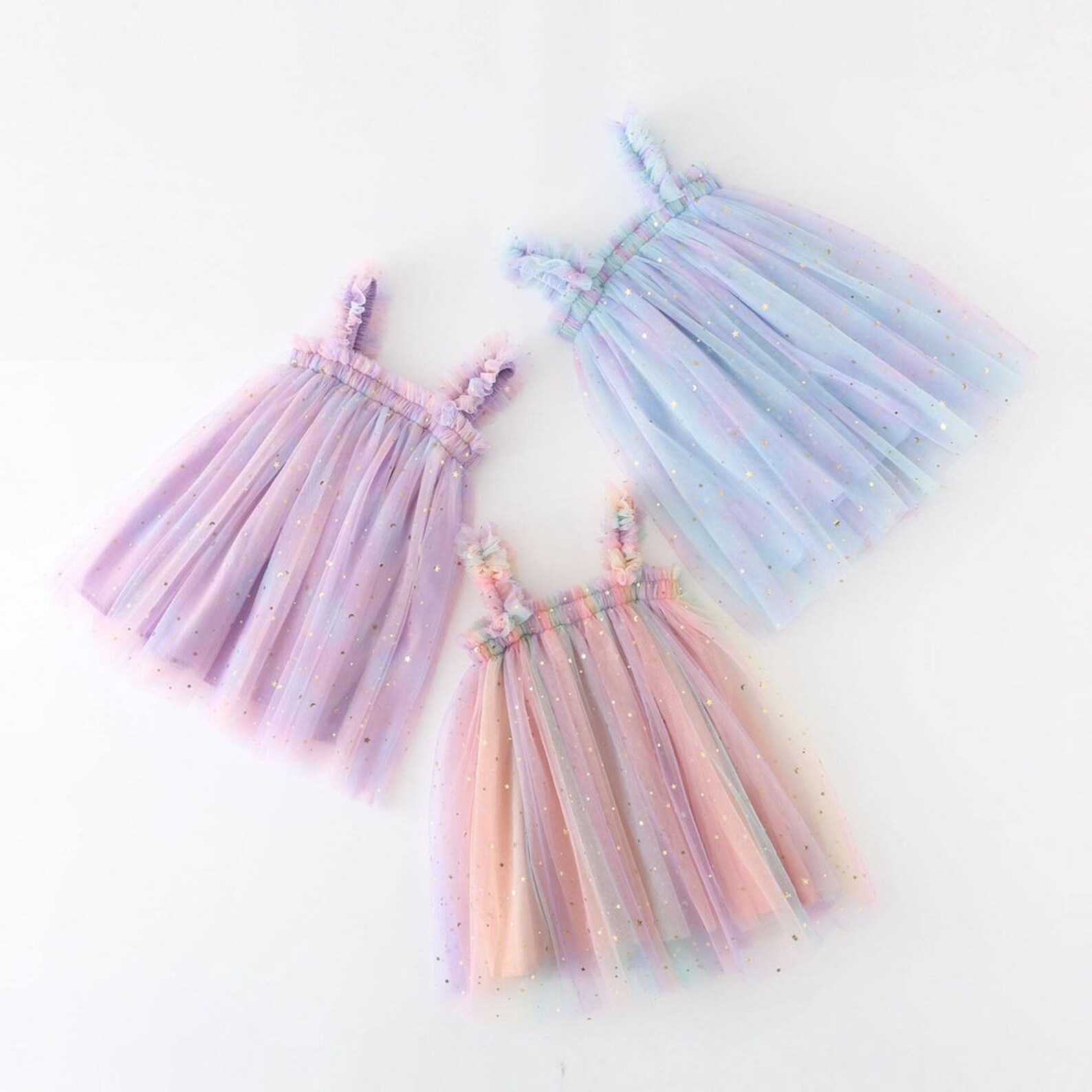 NEW Pink Pastel Rainbow Tulle Dress Baby Tulle Dress Etsy