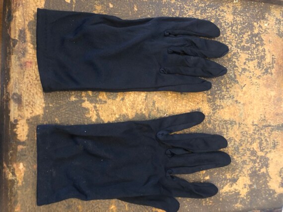 Vintage Black Costume Gloves NIP - image 3
