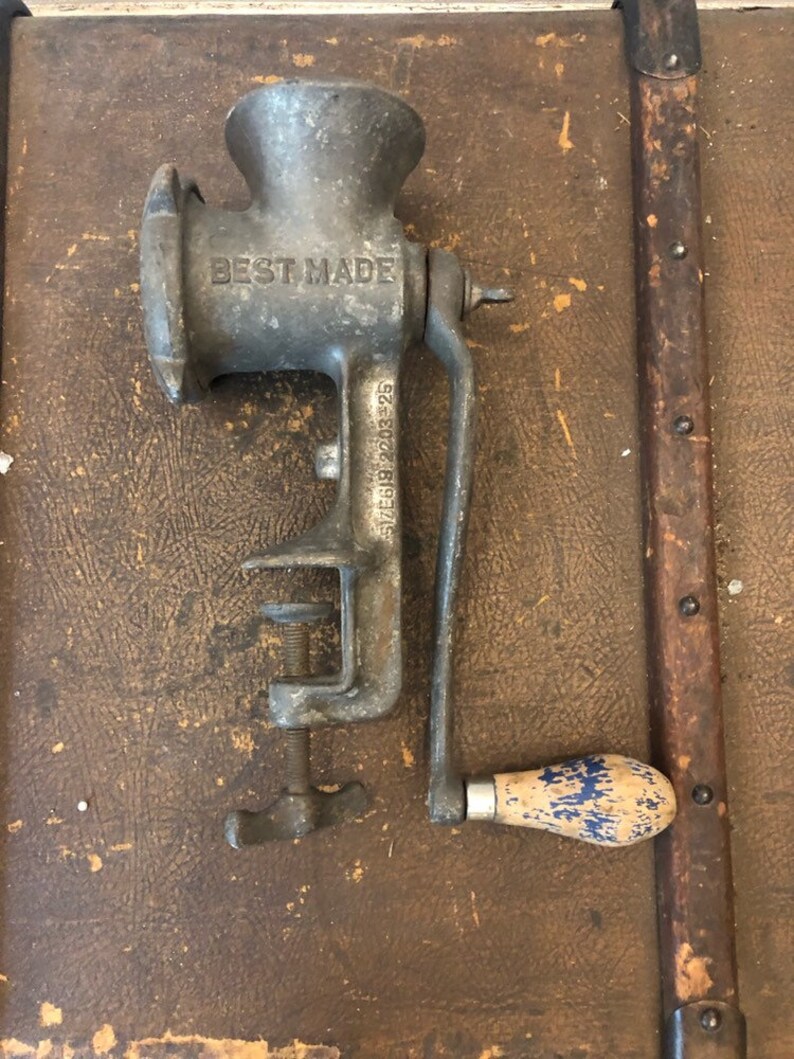 Vintage Best Made Meat Grinder Etsy