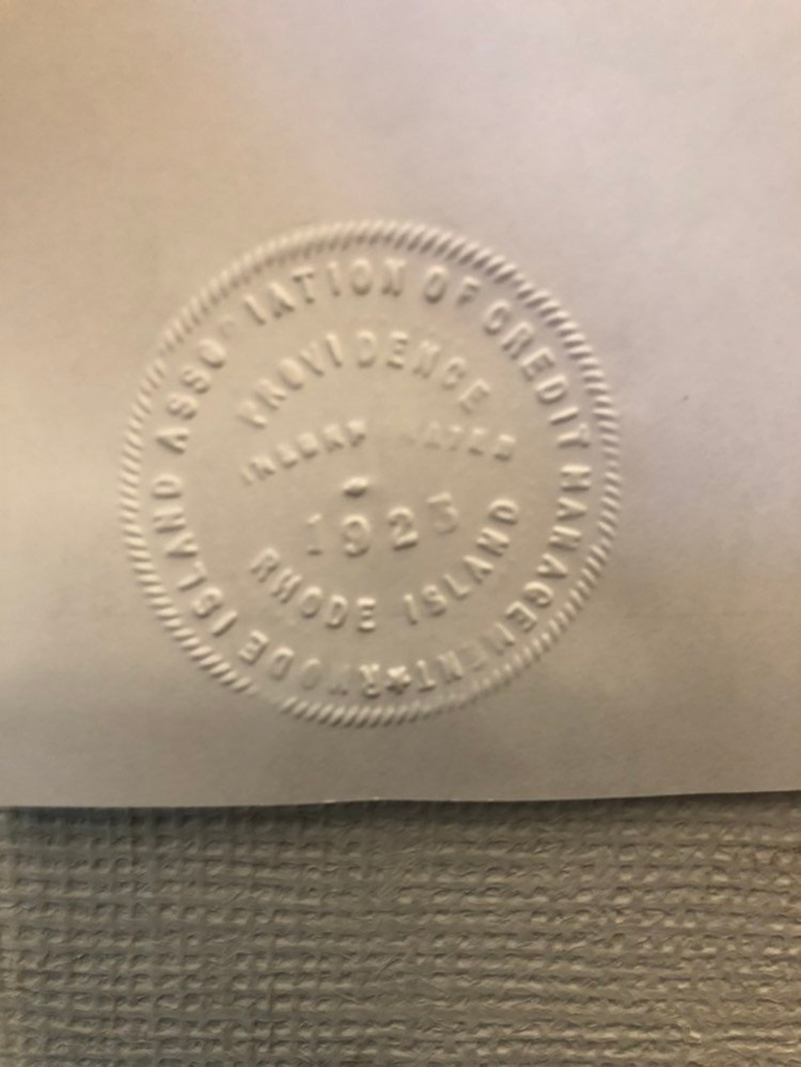 Vintage Notary Stamp From RI Circa 1925 Etsy