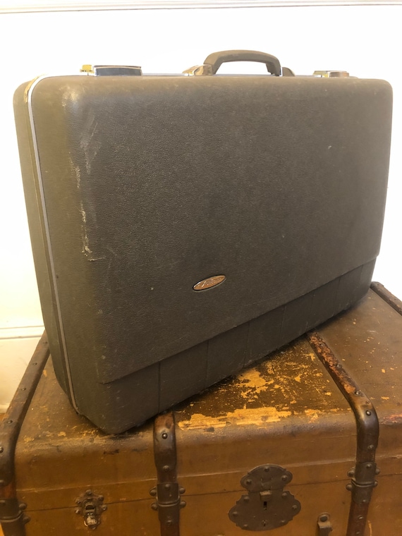 Vintage Sears Suitcase with Key - Gem