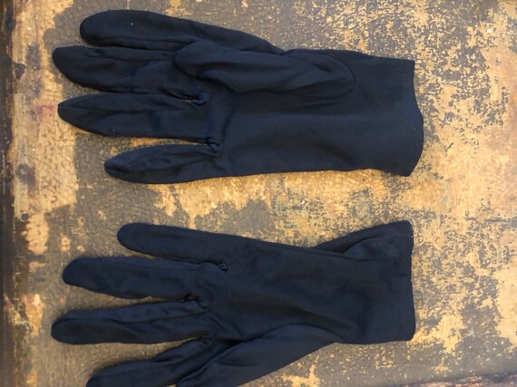 Vintage Black Costume Gloves NIP - image 4