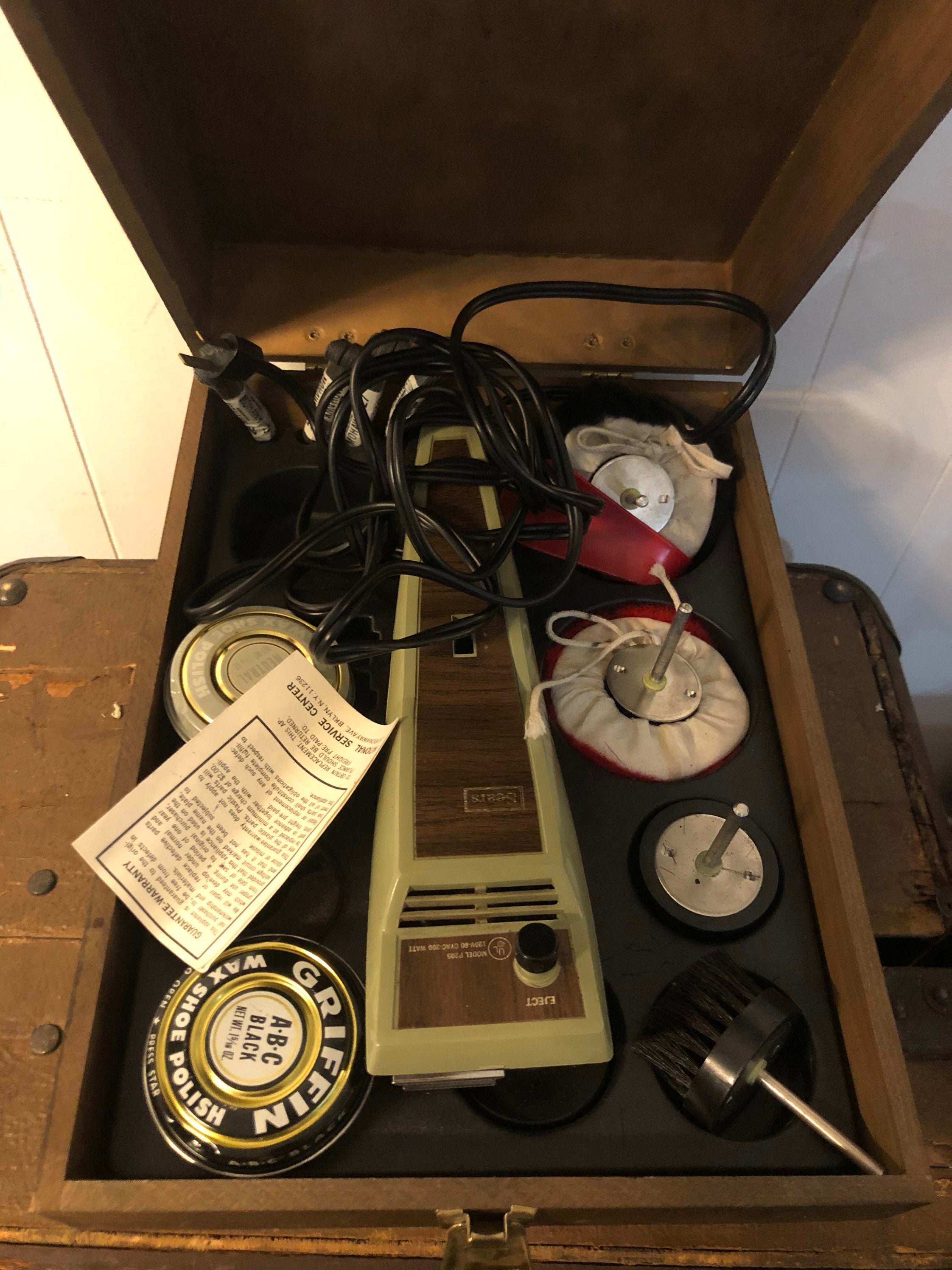 Vintage Sears Electric Shoe Buffer Etsy