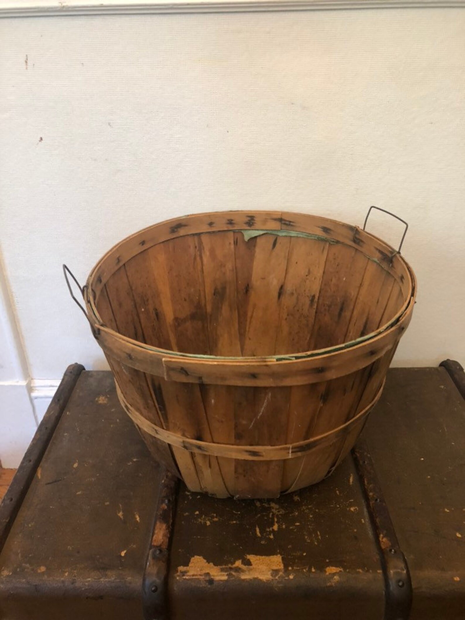 Vintage Apple Bushel Basket Etsy
