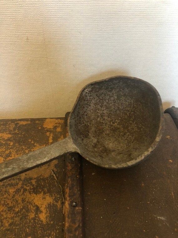 Vintage Extra Large Metal Soup Ladle Etsy