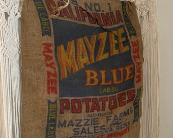 Mayzee Blaue Vintage Kartoffelsäcke