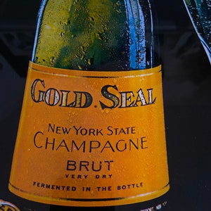 Vintage Gold Seal Champagne Sign image 3