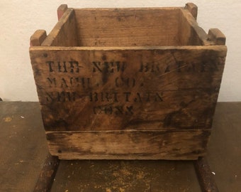 vintage The New Britian Machine Co Crate