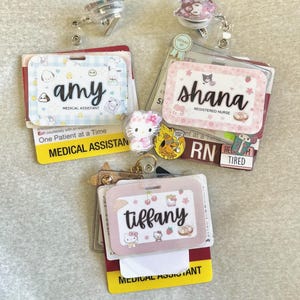 Angepasstes Badge Name Tag l Badge Back l Badge Buddy l Nurse Badge Tag