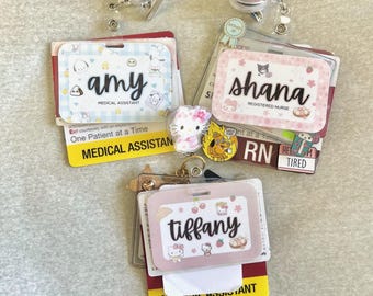 Customized Laminated Badge Tag: Teacher, Nurse, Healthcare, Physician