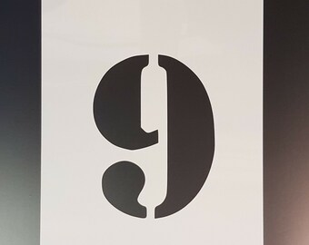 Number 5 Five wall art stencil,Strong,Reusable,Recyclable
