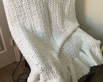 Baby blanket, handmade crochet, bassinet blanket, matching pillowcase