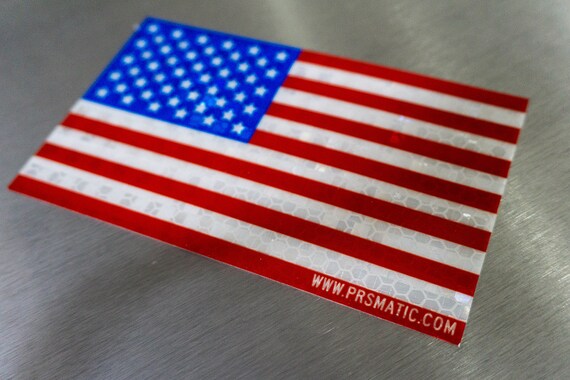 3 PACK ARMY PATRIOTIC SUPPORT OUR VETERANS-REFLECTIVE American Flag USA Decal