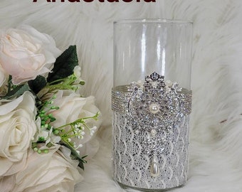 Bridal Wedding Supplies Flower Bouquet Holder Handle Lace Decoration BrideBD