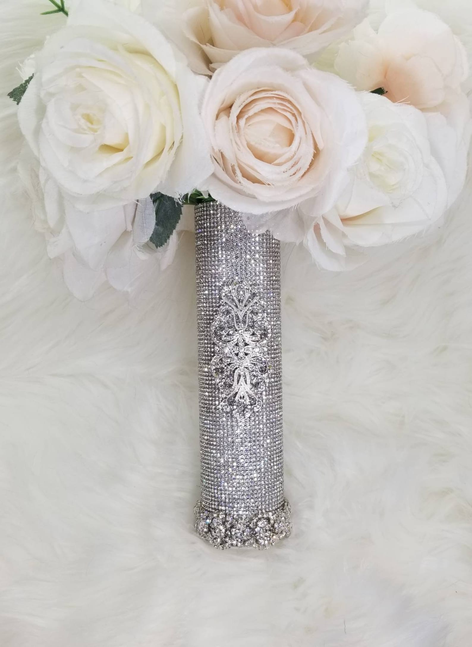 Rhinestones Wedding Bouquet Holder Bellas Glam Bling Bouquet Etsy