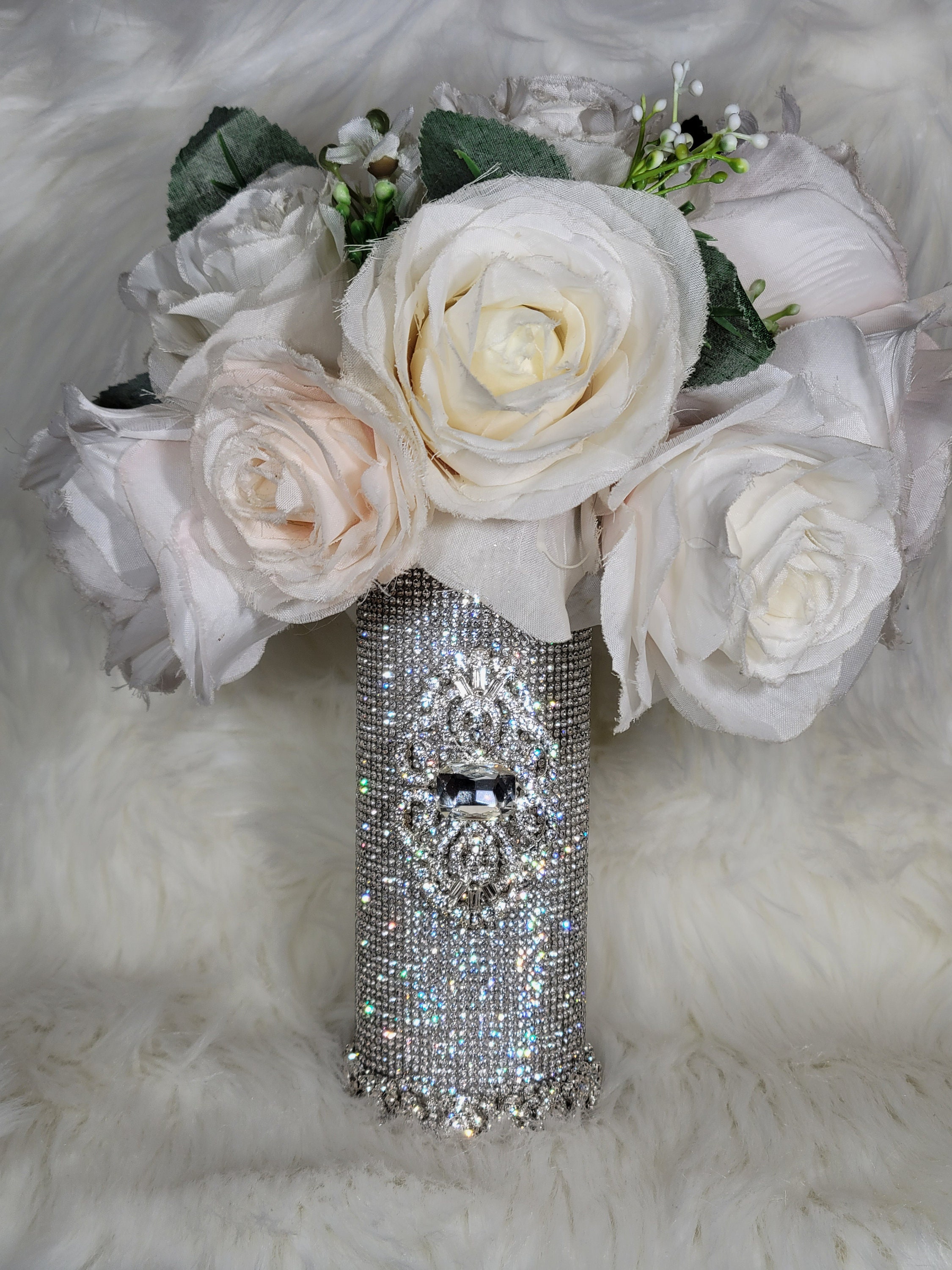 Rhinestones Wedding Bouquet Holder Bellas Glam Bling Bouquet Holders PARIS