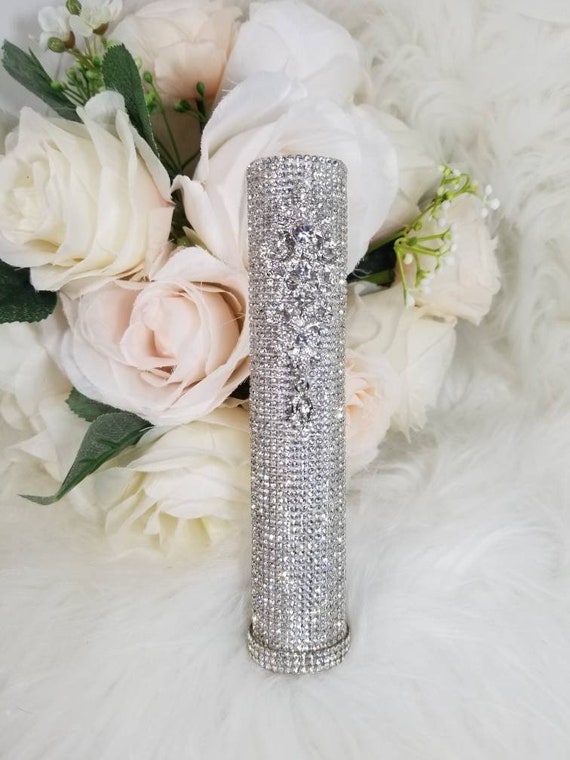 JULIETTE 6pcs or 10pcs Crystal Bouquet Holder With Crystal Floral Brooch  Bellas Glam Bling Bouquet Holder 