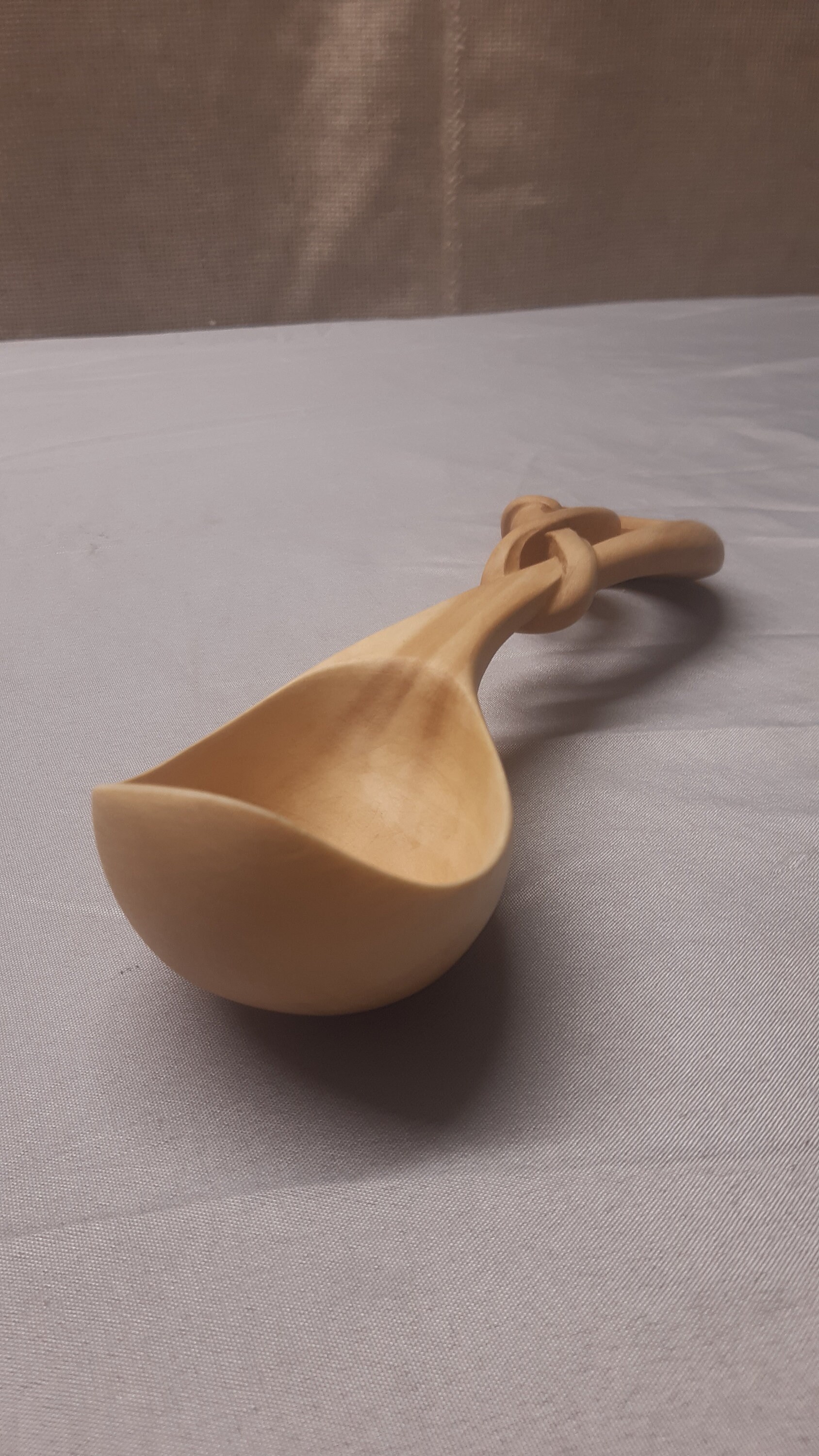 Handcarved Infinity Sign Mapple Wood Spoon, Unique Wooden Spoons