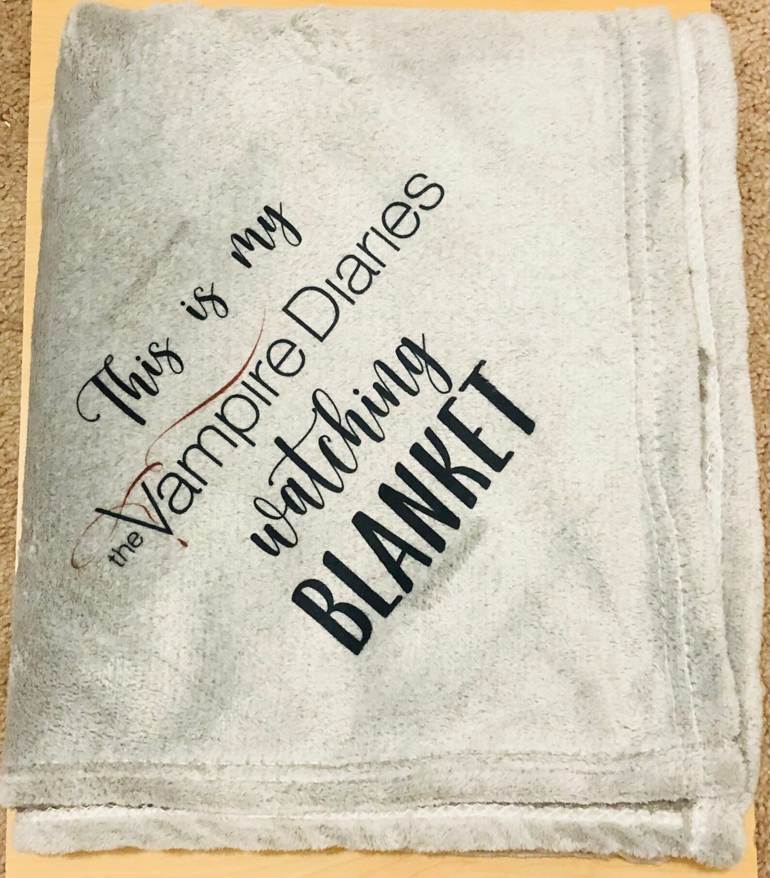 This Is My Vampire Diaries Watching Blanket Soft Blanket Etsy