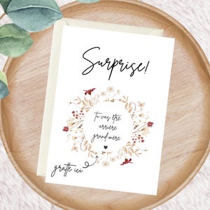 Annonce grossesse arrière grands-parents, arrière grand-mère, carte à gratter "tu vas être arrière grand-mère", surprise annonce bébé