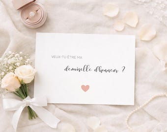 Bridesmaid proposal, bridesmaid gift, will you be my bridesmaid, card, wedding announcement