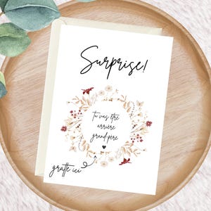 Annonce grossesse arrière grands-parents, arrière grand-père, carte à gratter "tu vas être arrière grand-père", surprise annonce bébé