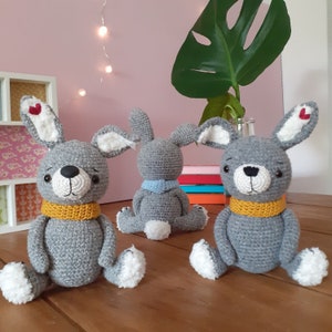 Amigurumi, crochet rabbit, crochet animals, Lindmint, crochet instructions, Crochet pattern